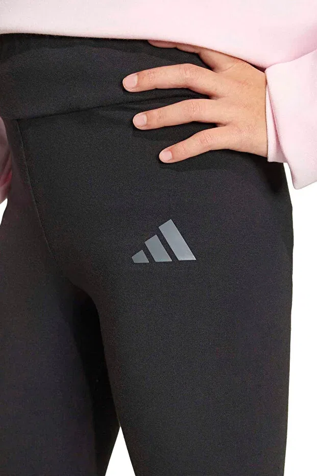 Детские леггинсы для девочек скинни Adidas, Black/Black — фото 4