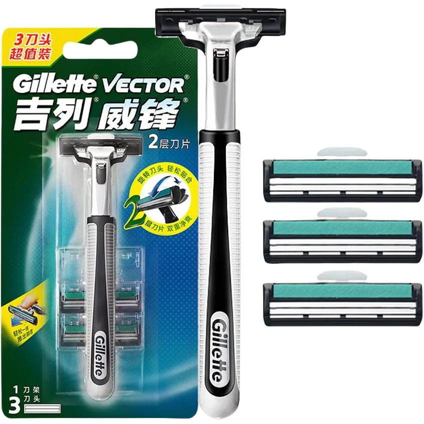 Мужской бритвенный станок с 9 сменными лезвиями Classic Wei Feng, Gillette