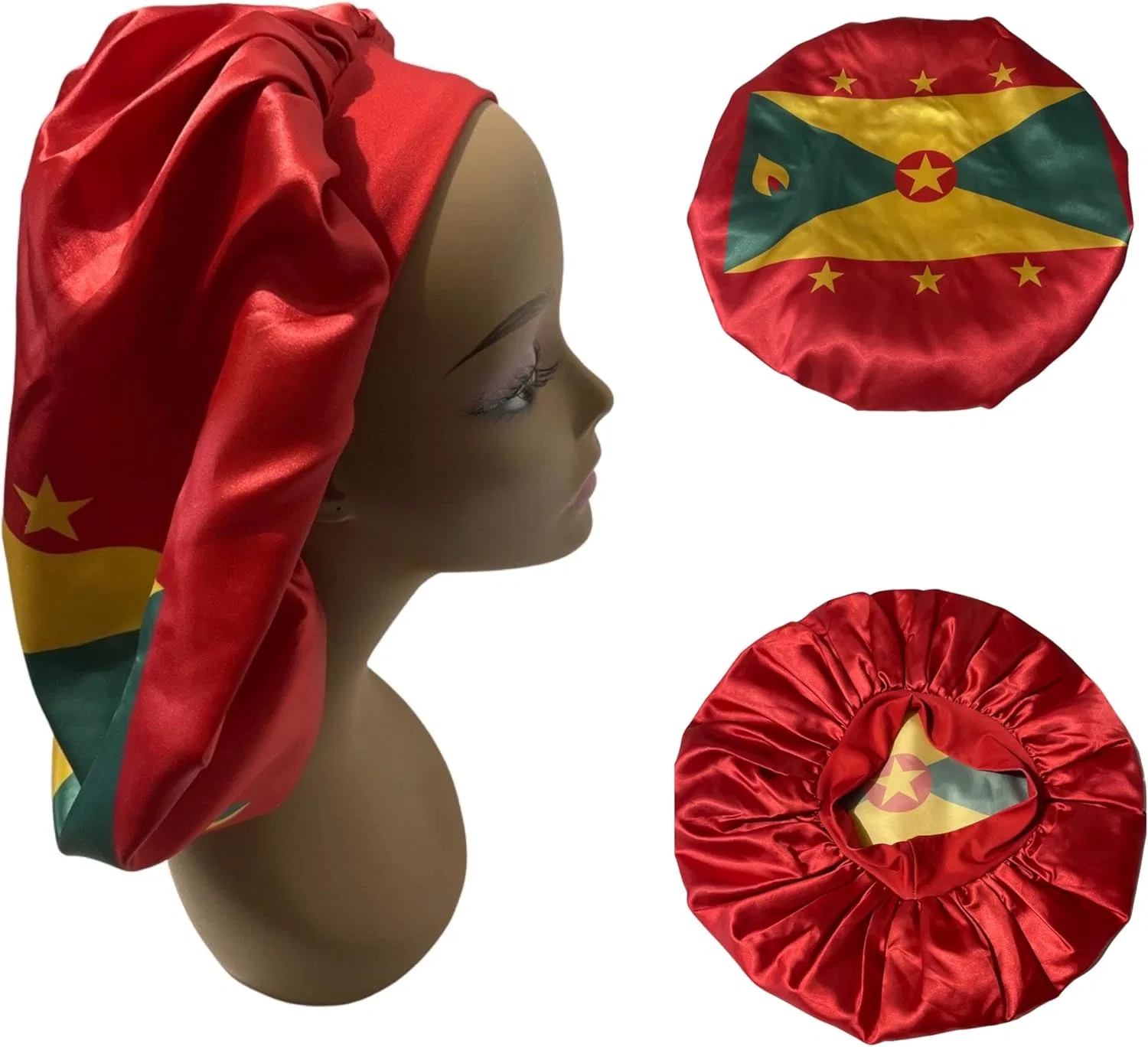 Шапочка для душа Caribe Heart, Red/Yellow/Green — фото 2