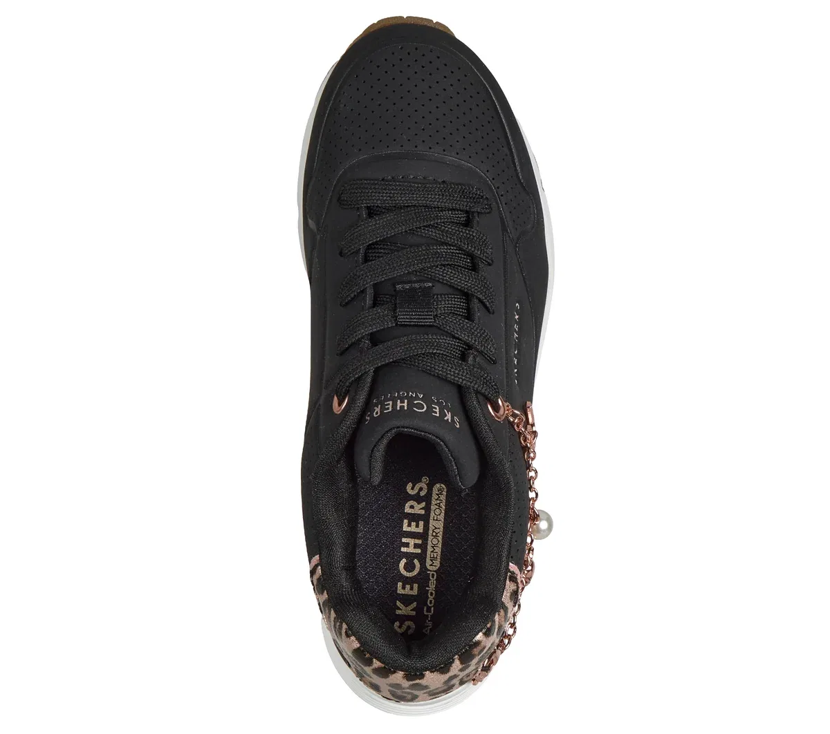 Детские кроссовки UNO Gen1 - Leopard Rockstar Skechers, черный/леопардовый — фото 2