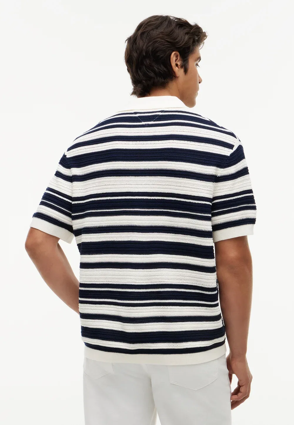 Рубашка с бретонским морским наследием Tommy Hilfiger, Ivory Petal/Carbon Navy — фото 3