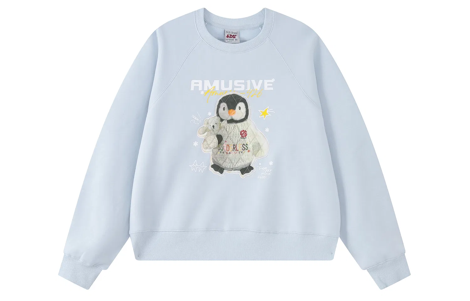 Свитшот детский с круглым вырезом F426, Blue