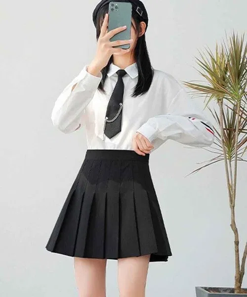 Детская юбка миди с защипами, модель pmyminiskirt02 BACKYARD FAMILY, Белый — фото 3