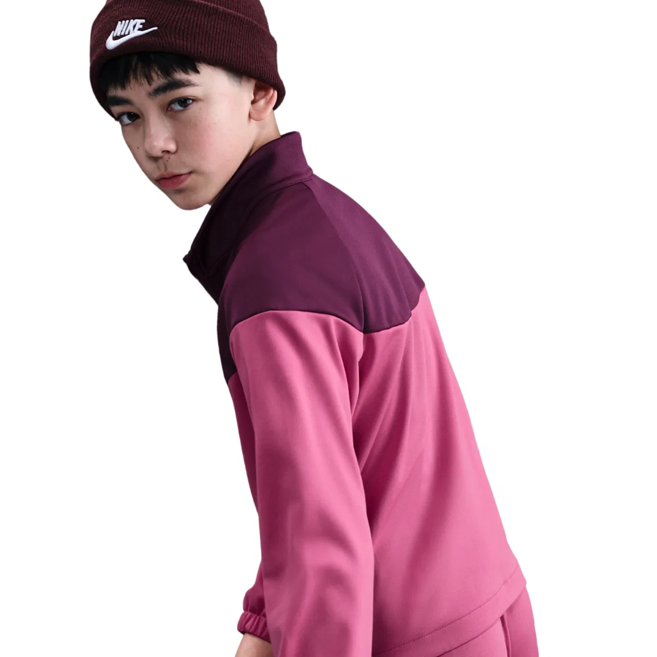 Детский спортивный костюм Dri-FIT Full-Zip Nike, розовый/красный — фото 4