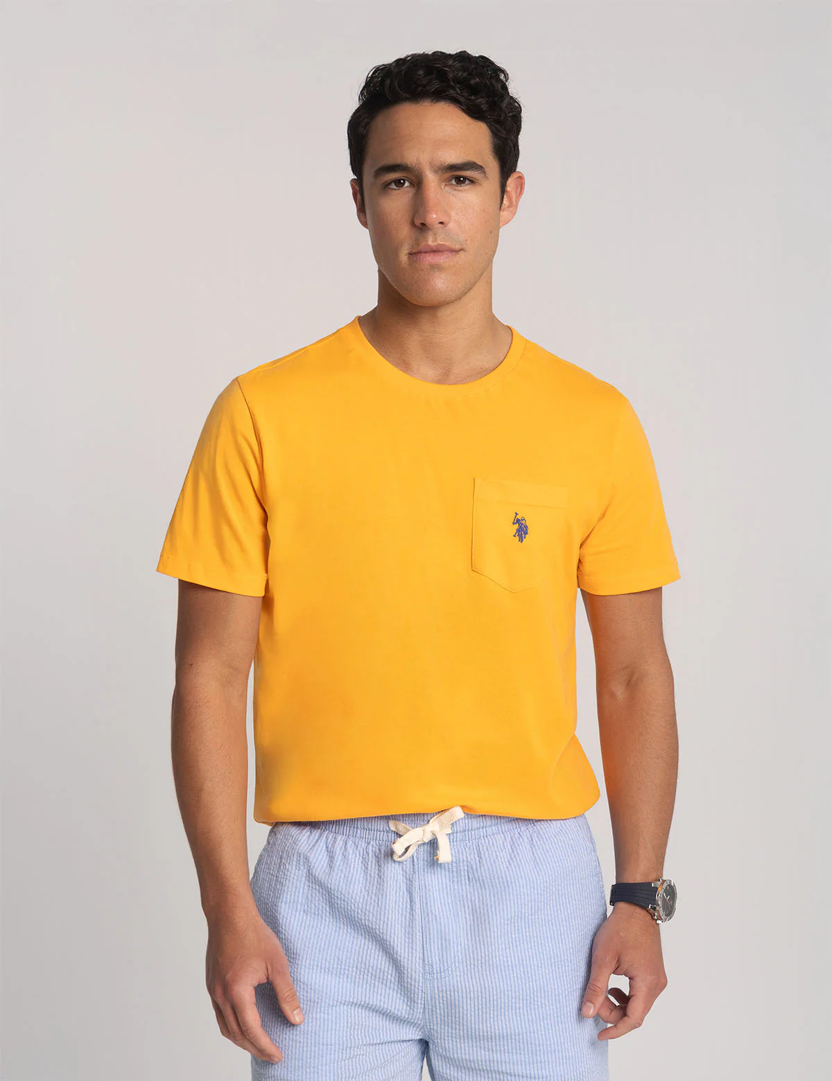 

Футболка U.S. Polo Assn Small Logo Pocket, ярко-желтый