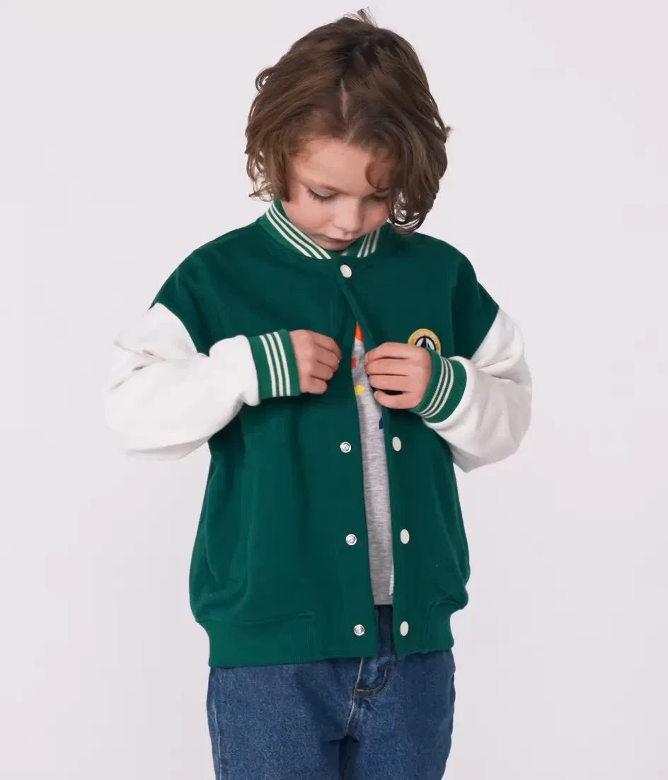 Детский блузон из органического хлопка с принтом PETIT BATEAU, Green — фото 2