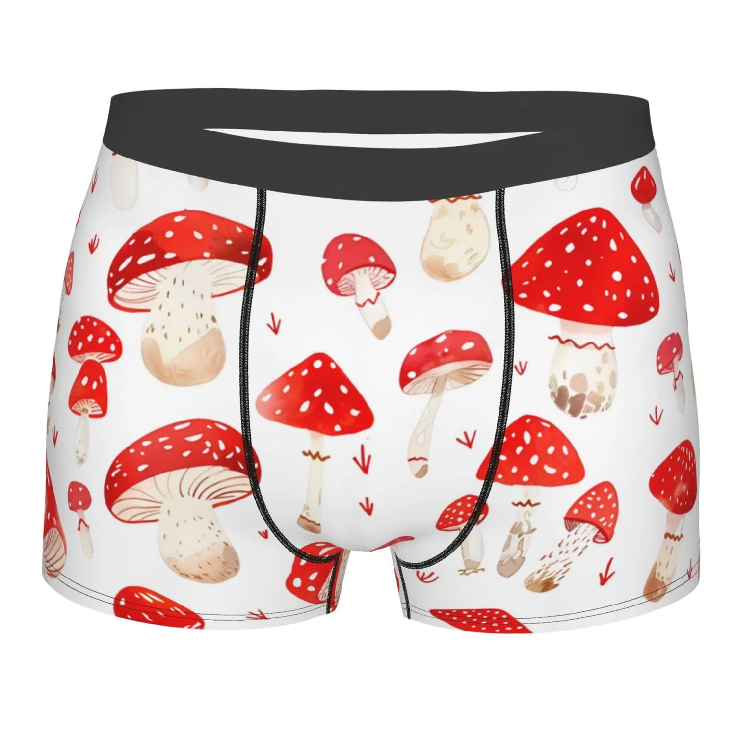 Мужские боксеры с принтом осьминога 4", Mushrooms 12