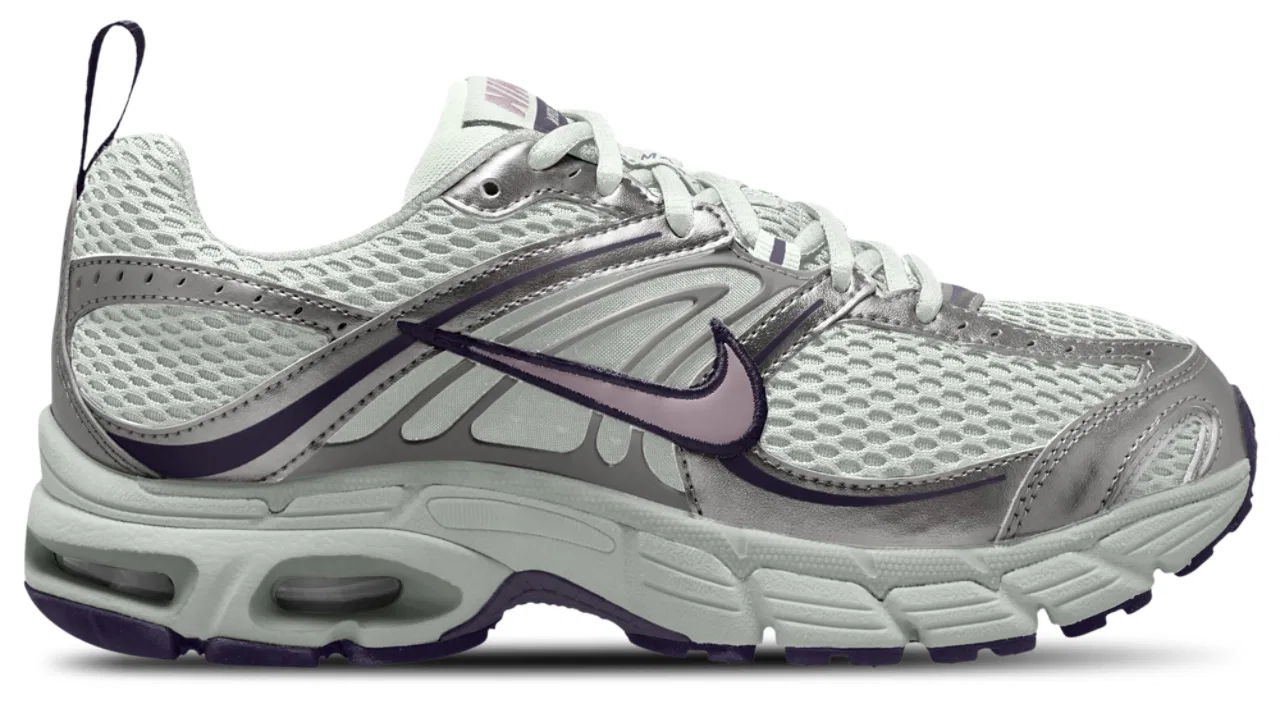 Кроссовки для девочек Air Max Moto 2K Nike, цвет Summit White/Metallic Silver/Purple Dynasty