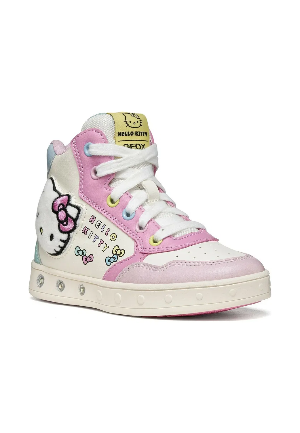 J skylin girl - кроссовки Geox, Pink Multicolor — фото 2