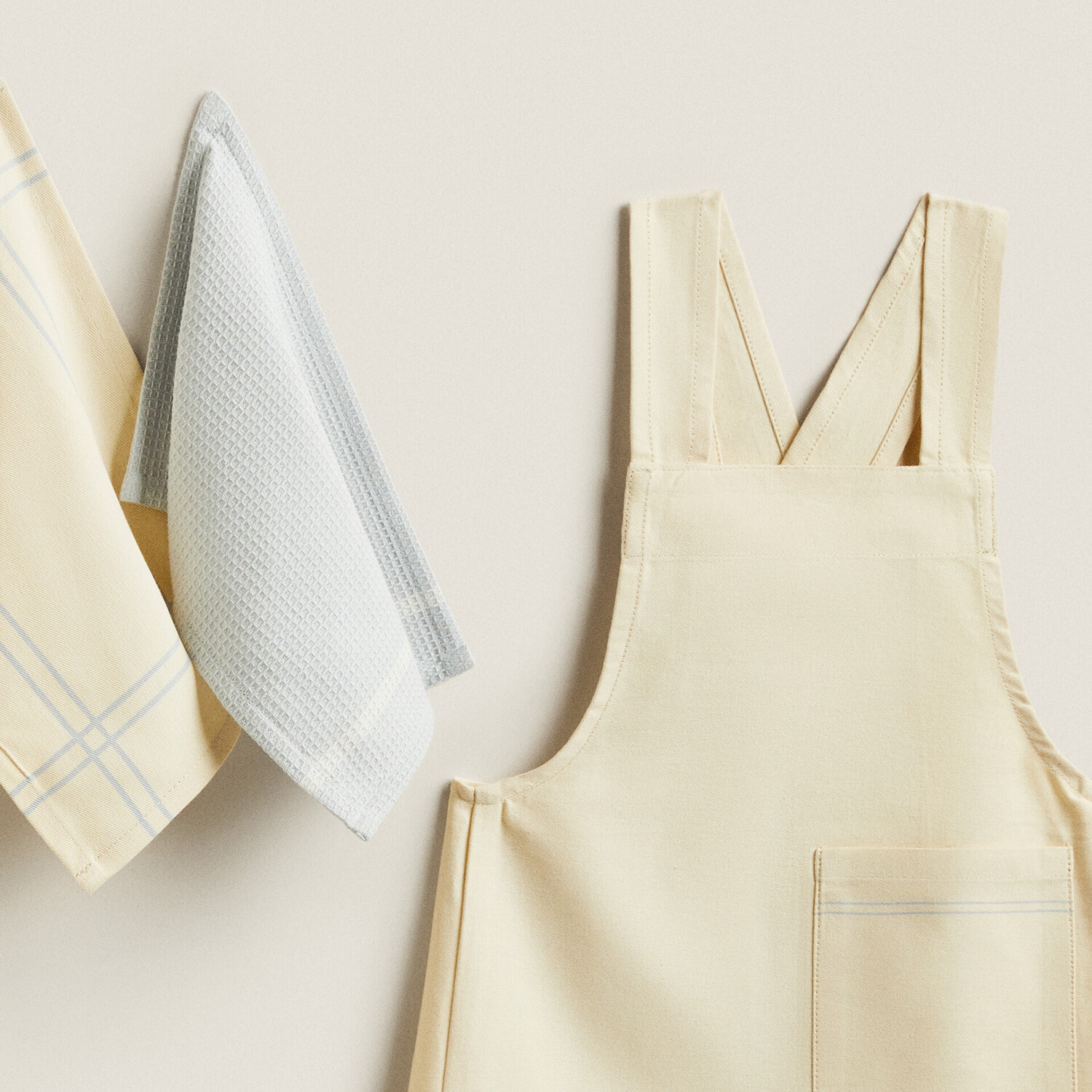 Комплект детского кухонного текстиля Zara Home, бледно-желтый — фото 2