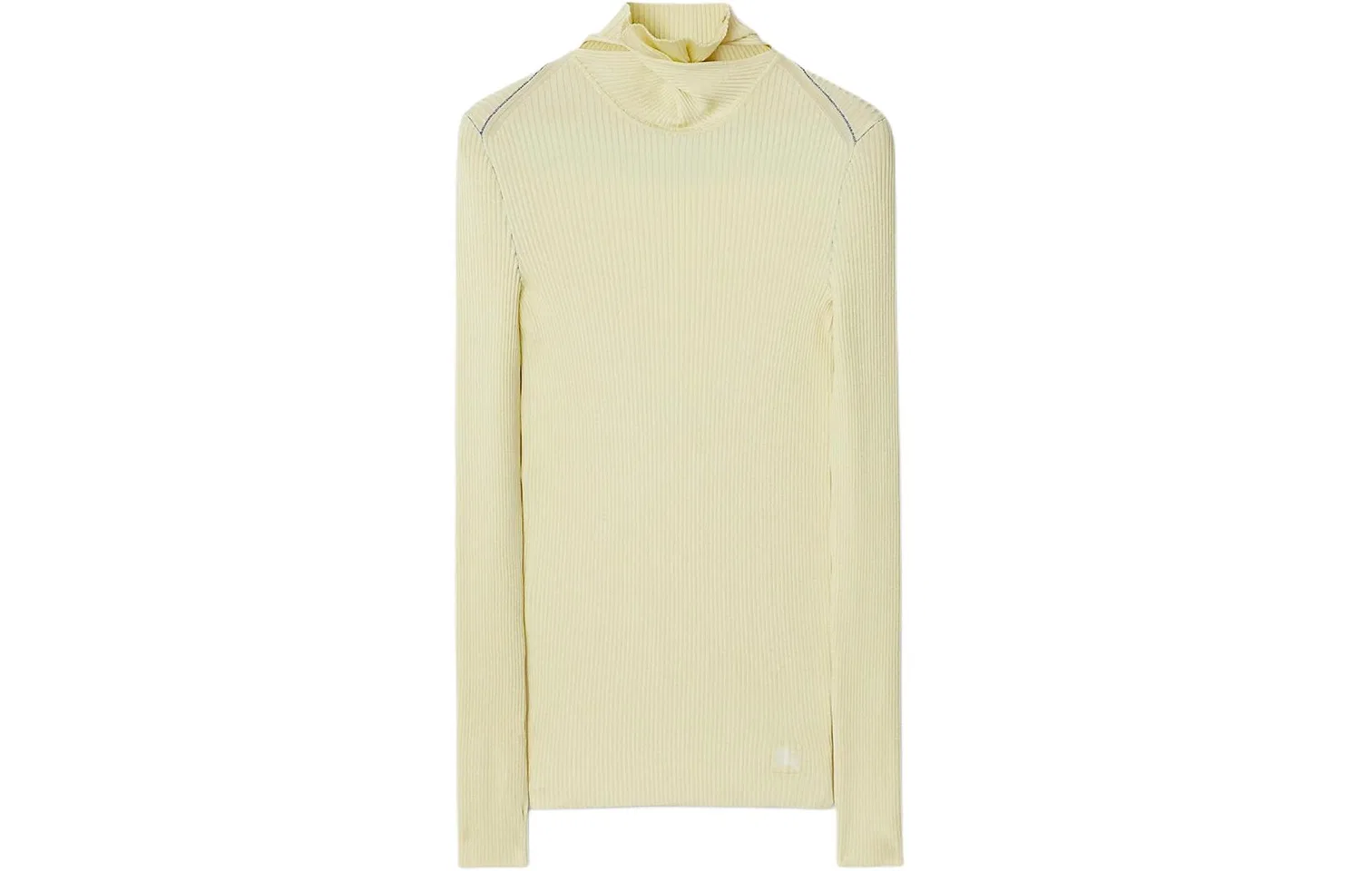 Женский свитер с шарфом-деталью Burberry, Beverage Yellow