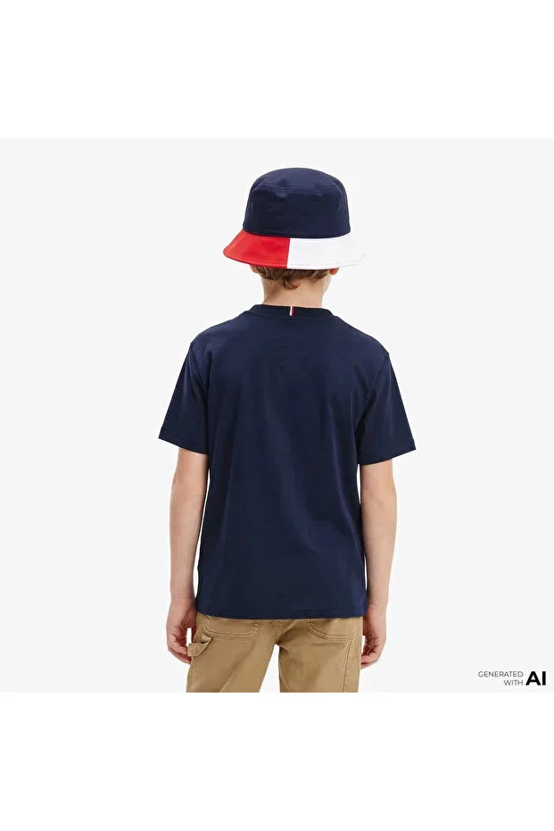 Детская футболка с длинным рукавом Tommy Hilfiger, Navy Blue — фото 2
