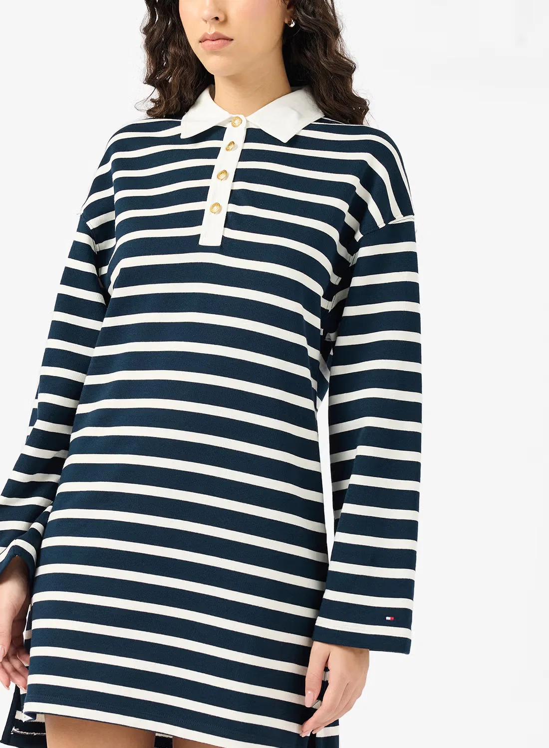 Платье-футболка с принтом в полоску Tommy Hilfiger, мультиколор — фото 3