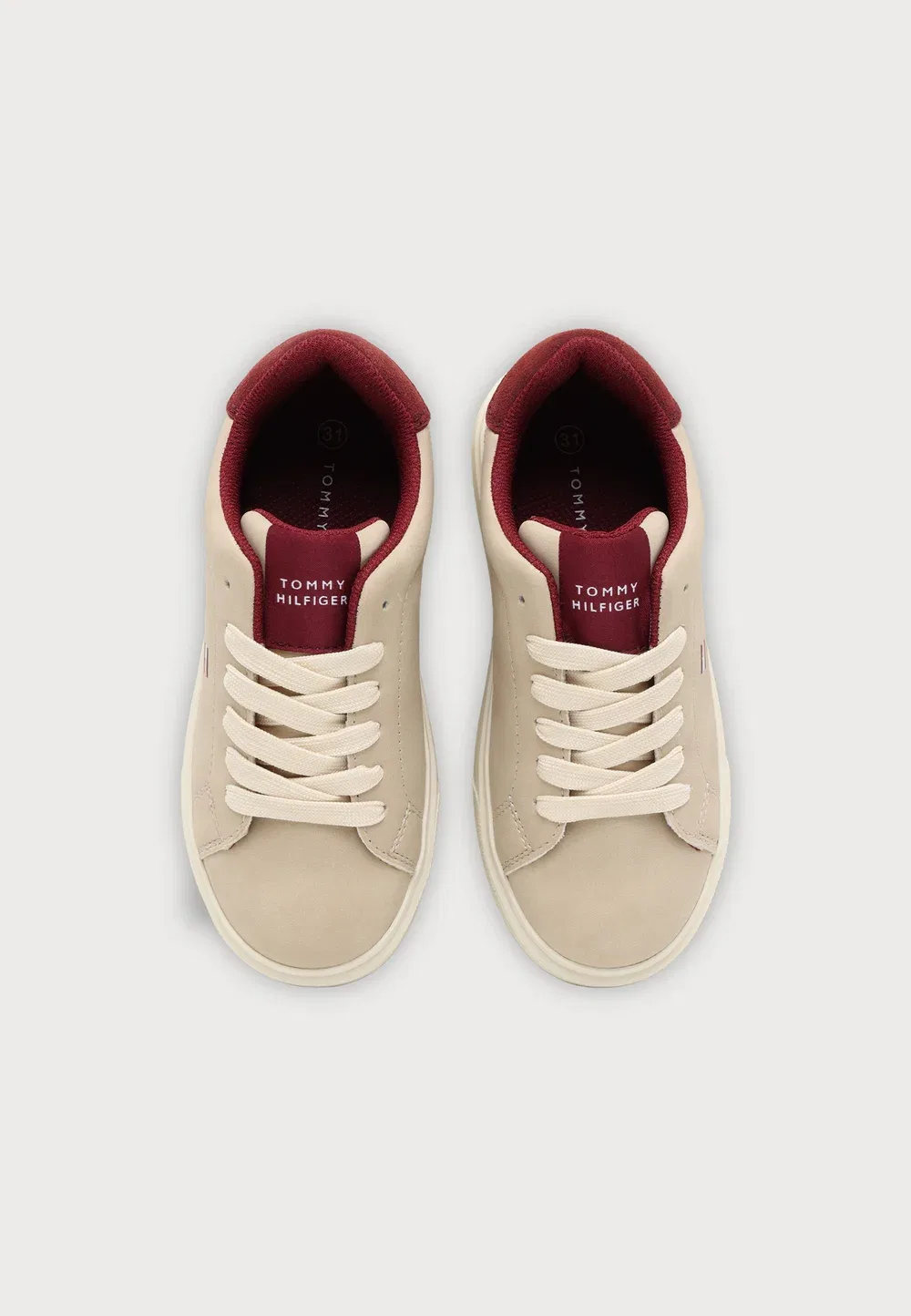 Кроссовки Cooper унисекс Tommy Hilfiger, Beige/Bordeaux — фото 4