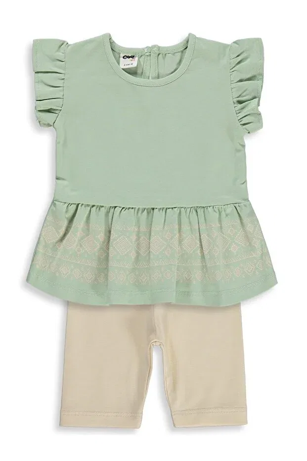 Детский комплект с принтом Civil Baby, Cascade Green