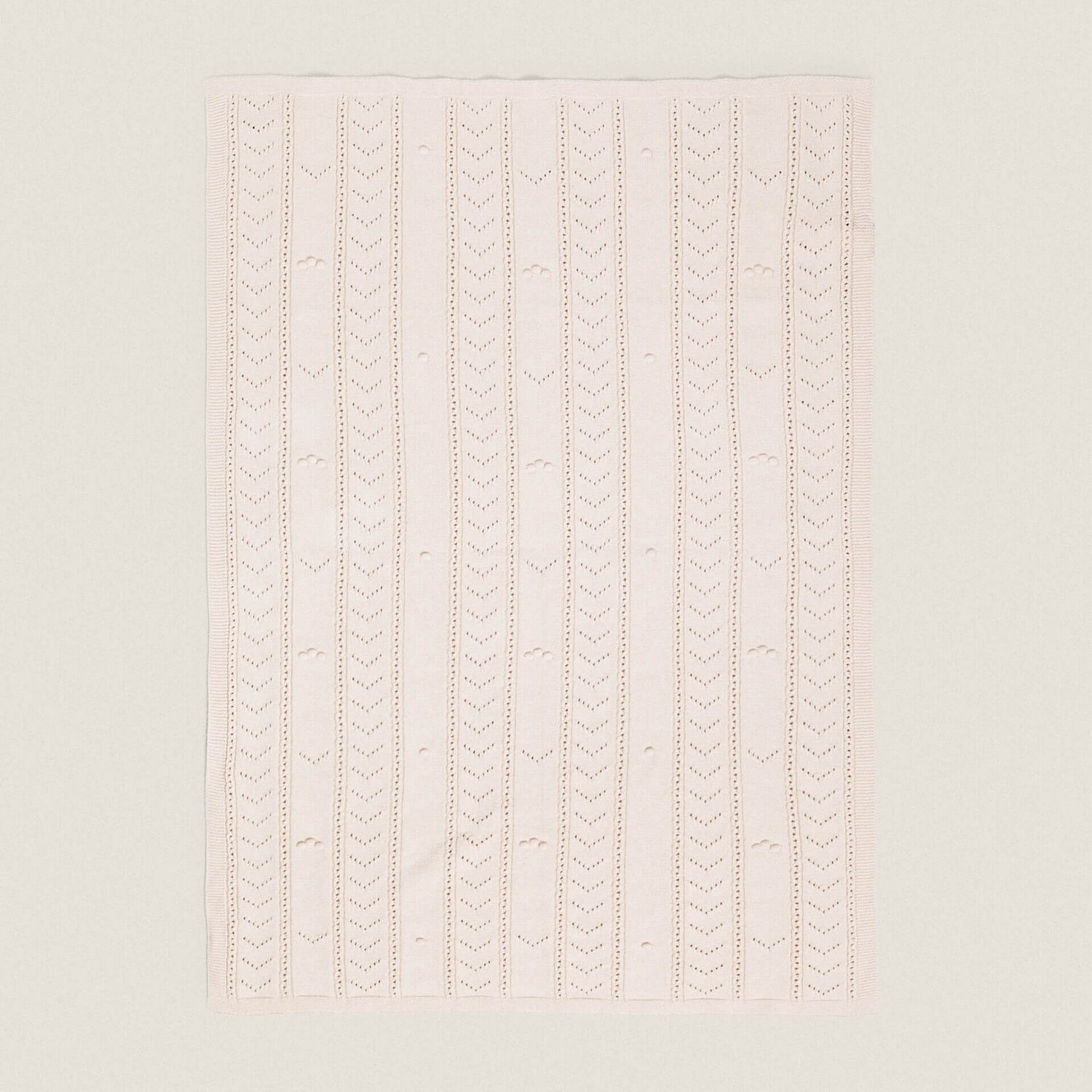 

Детское одеяло Zara Home Open-Knit, розовый