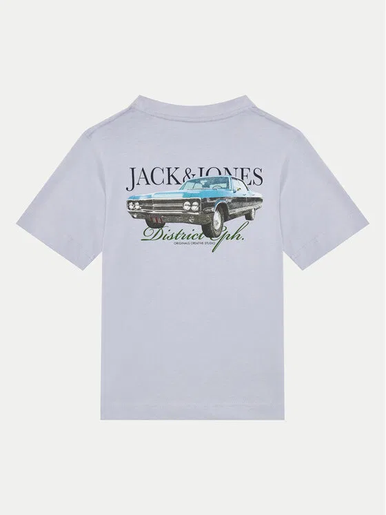 Футболка relaxed fit Boston Jack & Jones Junior, синий — фото 2