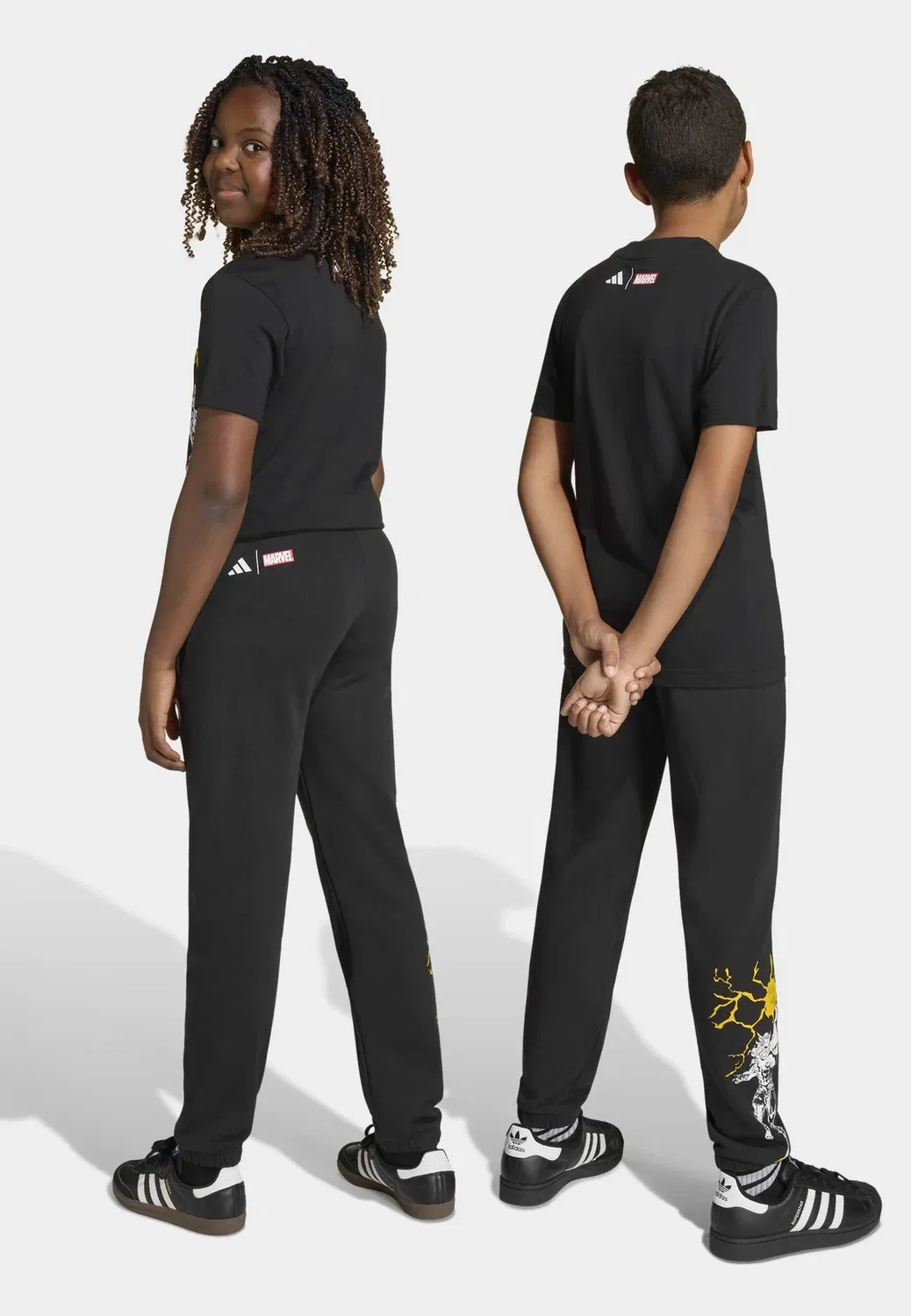 Настоящие спортивные штаны Marvel PNY унисекс Adidas Performance, Black — фото 2