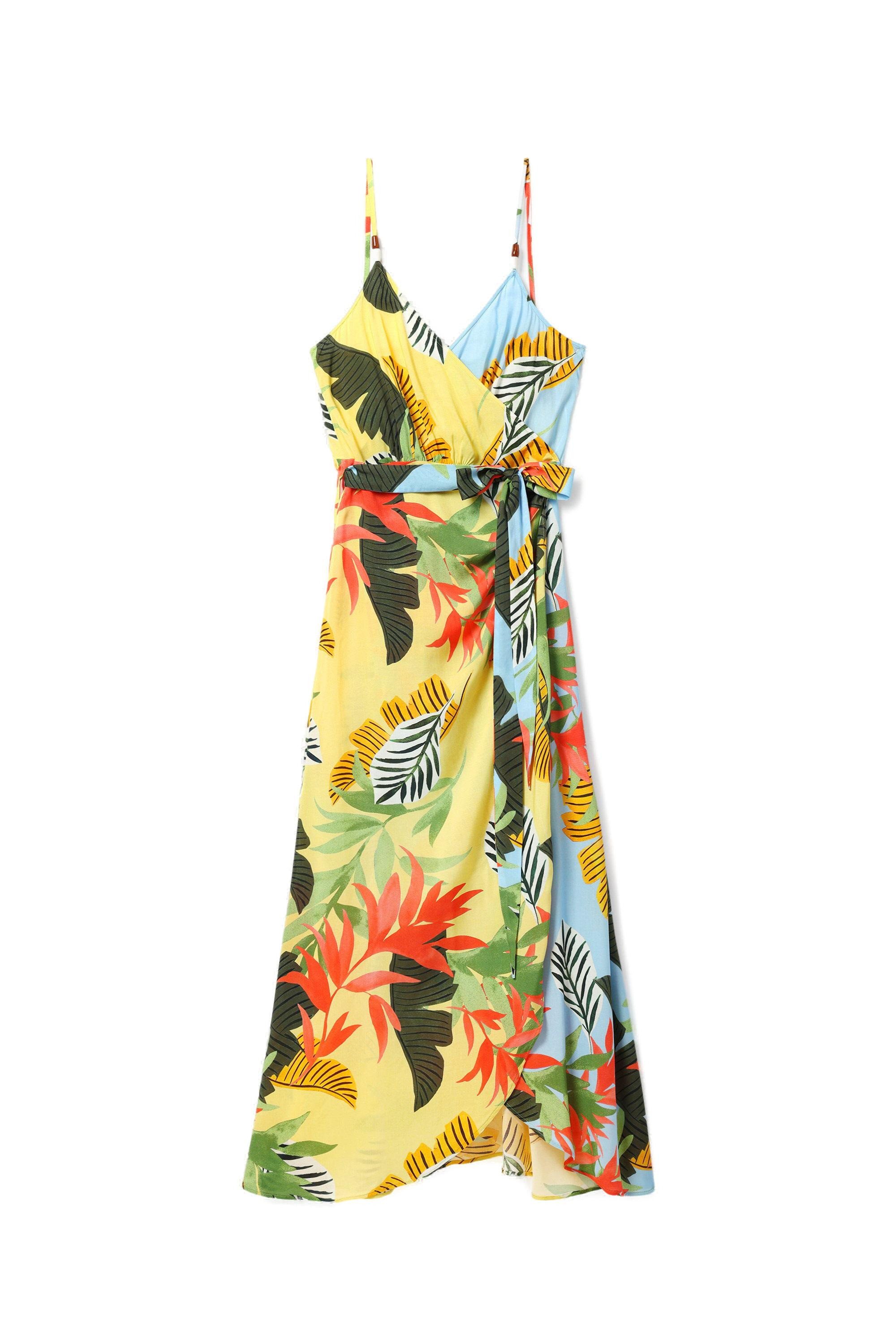 

Платье Desigual в тропическом стиле, желтый