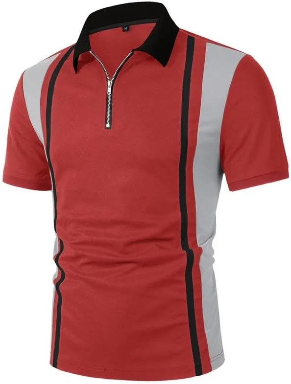 Мужская футболка поло с четверть-застежкой Golf, Red — фото 4