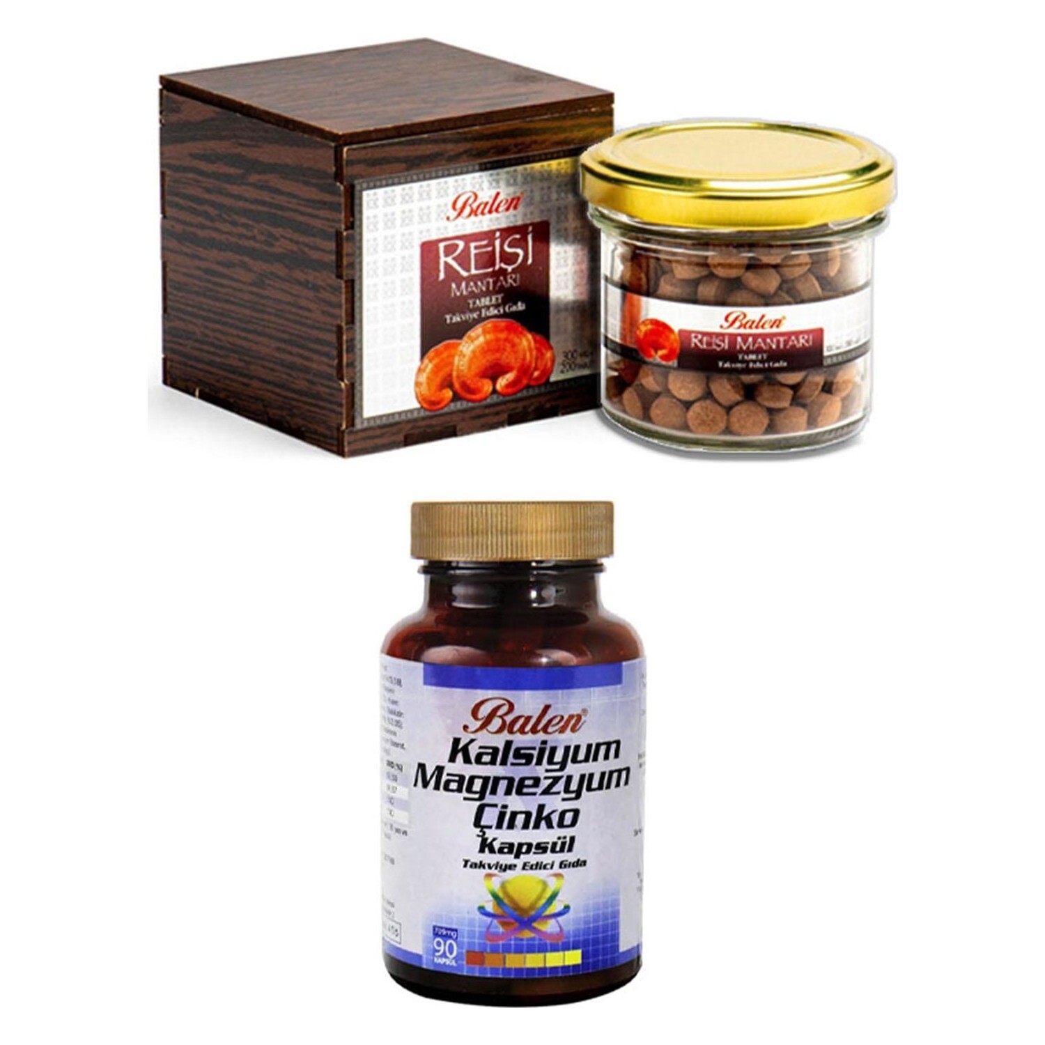 

Добавка Balen Reishi Mushroom 300 мг, 200 шт + Calcium Magnesium Zinc 709 мг, 90 шт