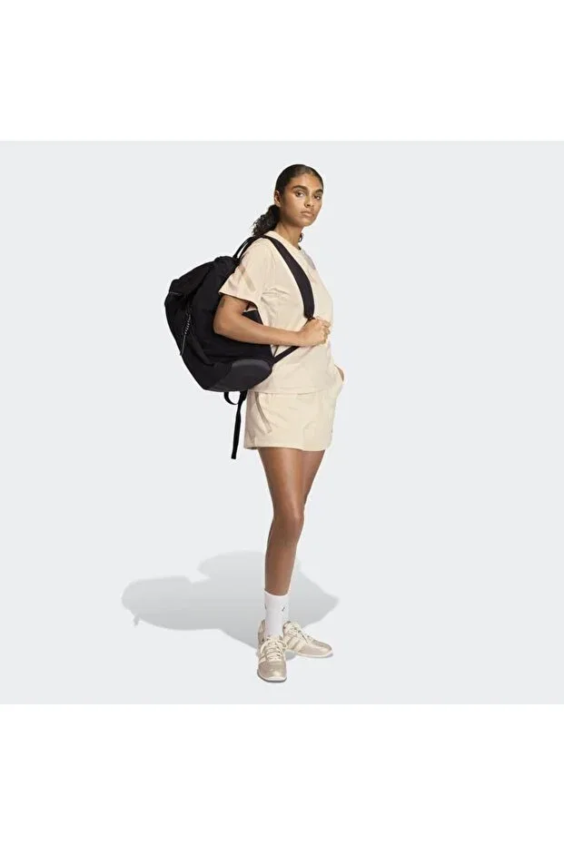 Женская футболка из полиэстера Adidas, Beige — фото 4