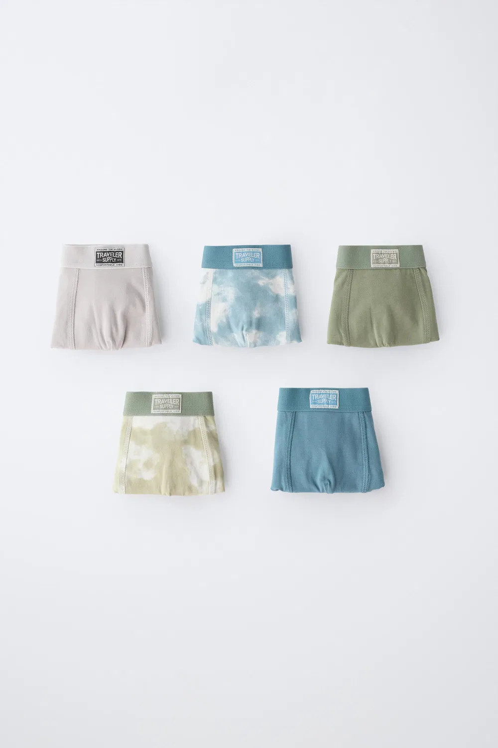 Набор из 5 боксеров с этикеткой (для детей от 6 до 14 лет) ZARA, Multicoloured