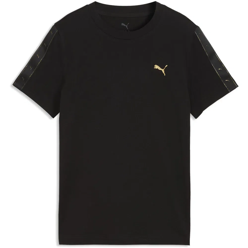 Детская футболка с принтом Puma Essential Tape, Black — фото 3