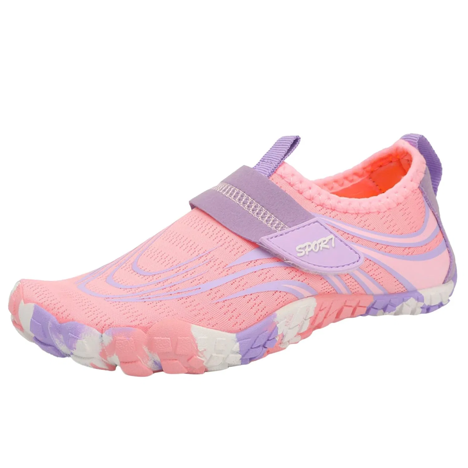 Детские сандалии для мальчиков с принтом Pianta Larga Barefoot Bambino Scarpe LED Bambini Powerlifting Sandali Nere 27 Ragazzo di Tela Bambina 25 Maschio Leggere Ragazza 36 28 29 da Mare Bimba Bimbo XL per Il Gravel 31 32 35 Primavera, Pink — фото 4