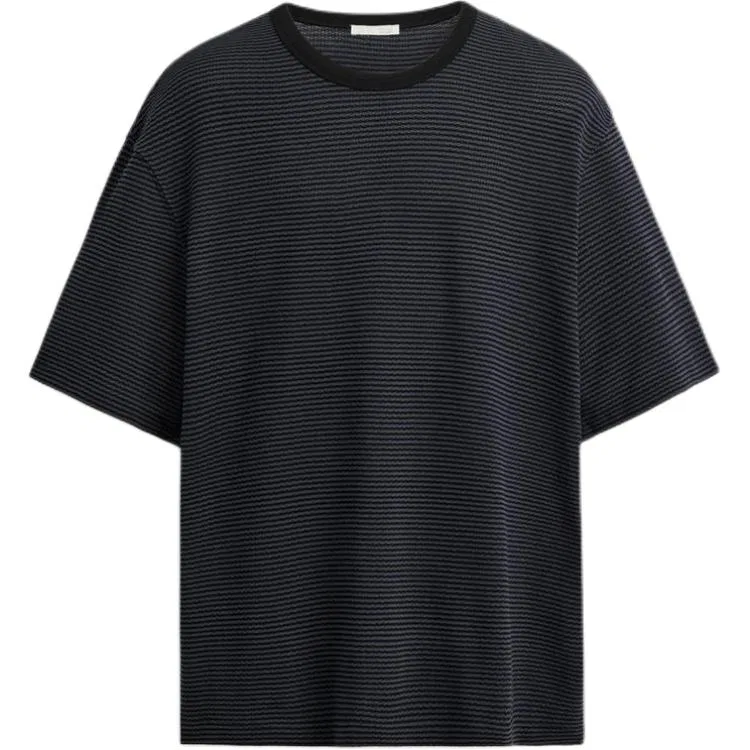 Мужская футболка с круглым вырезом Blue/Black ZARA