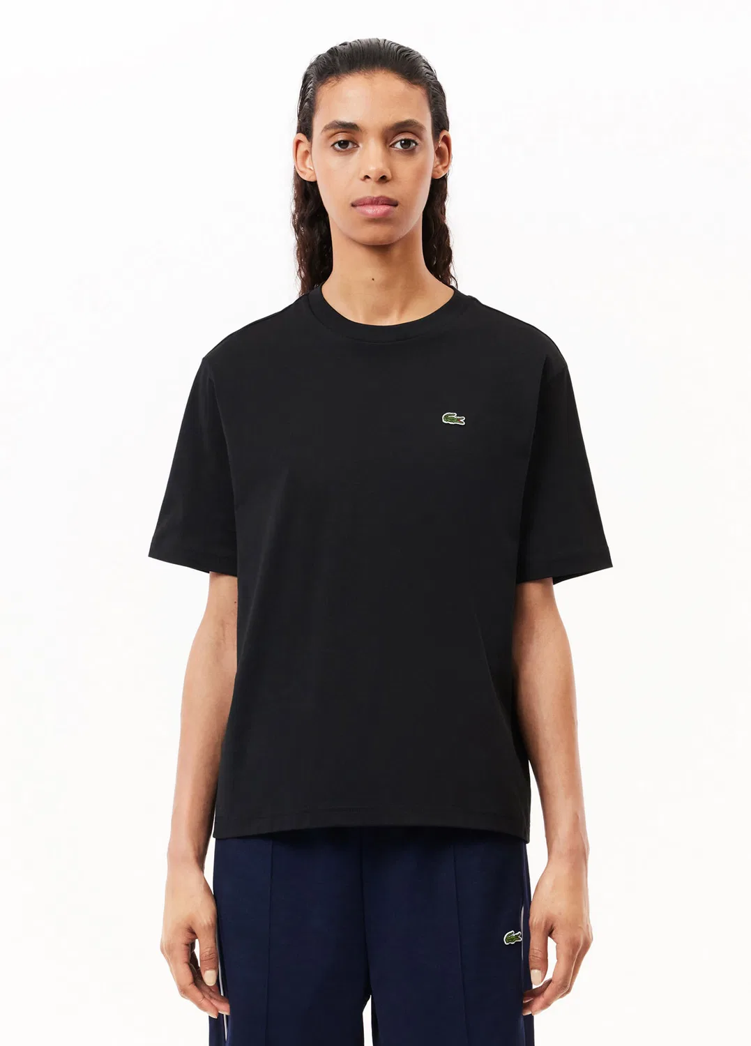 Футболка женская Lacoste, черная