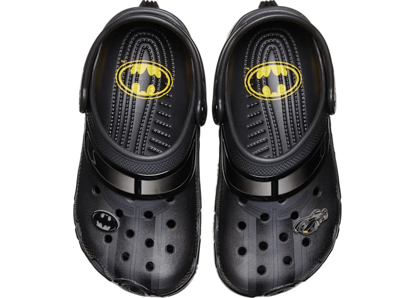 Детские сабо-клоги Batman Batmobile Crocs, Black/Black — фото 2