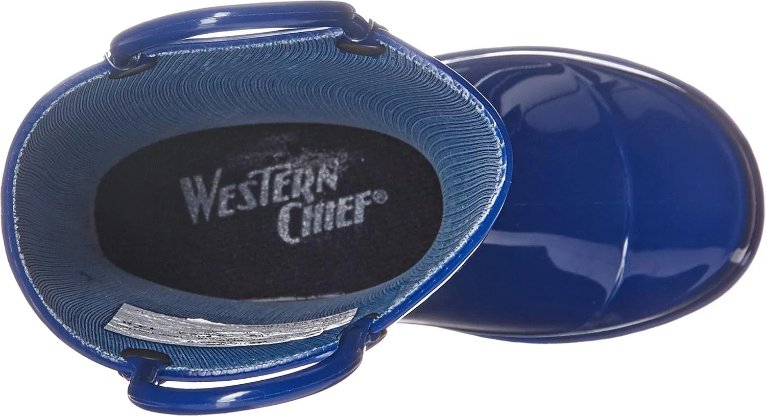 Детские сапоги дождевые с подсветкой и ручками Western Chief, Solid Blue — фото 2
