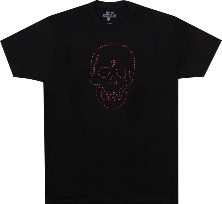 

Футболка Vlone x Neighborhood Skull Short-Sleeve T-Shirt 'Black/Red', черный