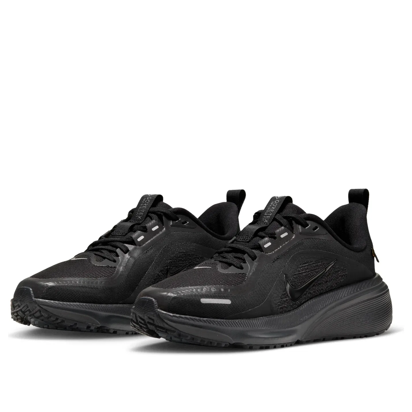 Детские кроссовки с сетчатым верхом Pegasus 42 Gore-Tex 'Black Dark Grey' Nike, Black/Black/Grey Black/Dark Grey — фото 4