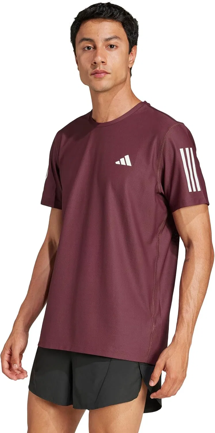 Мужская беговая футболка Own the Run adidas, Aurora Ruby