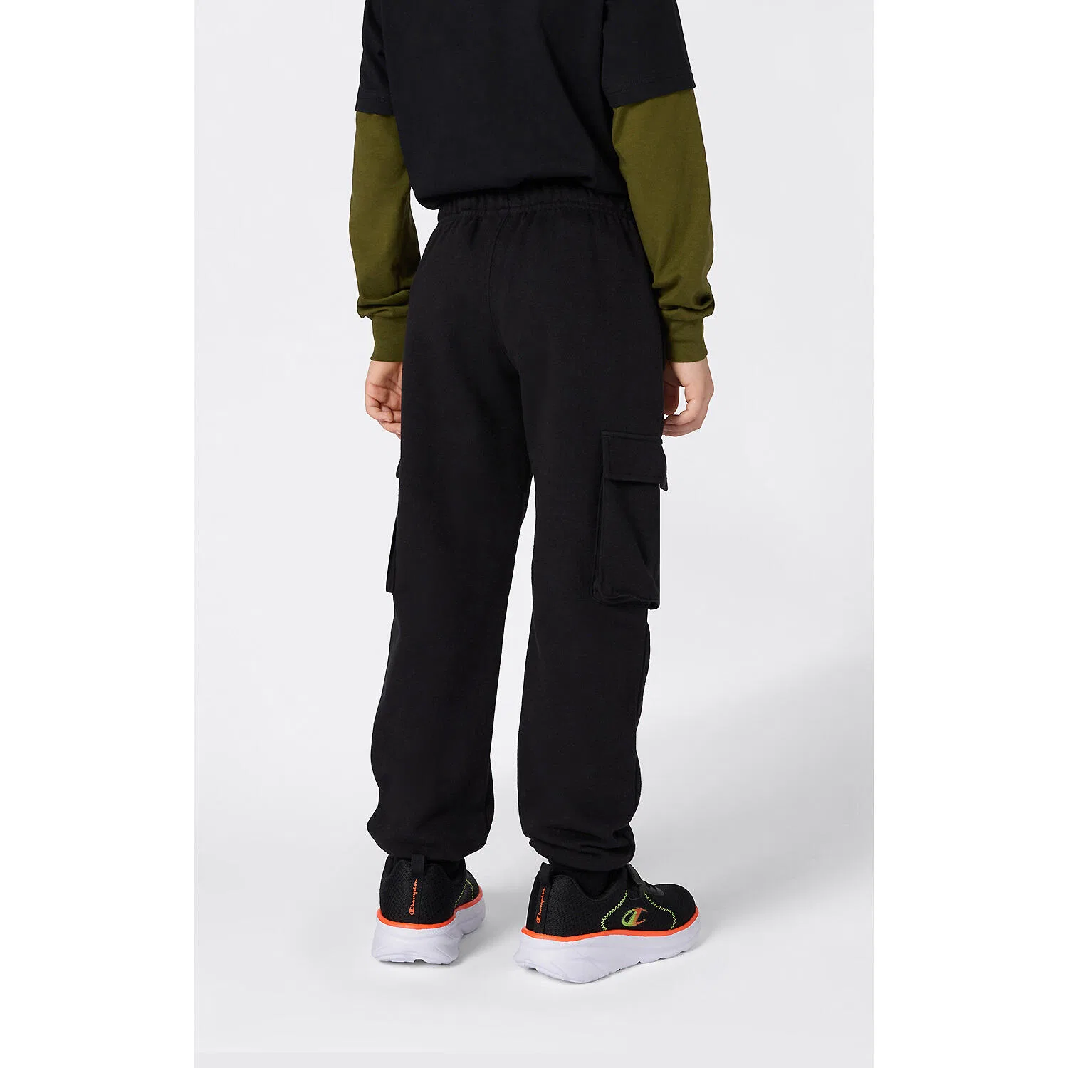 Детские карго-брюки Cargo Pants Champion, Schwarz Dunkelgrau — фото 3