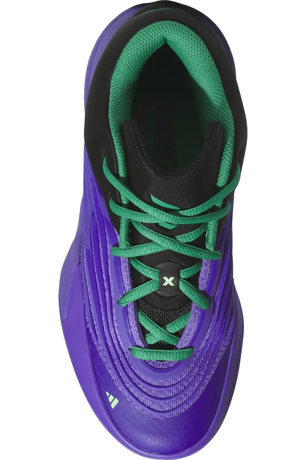 Детские баскетбольные кроссовки Dame X adidas, Purple Rush/Black/Court Green — фото 4