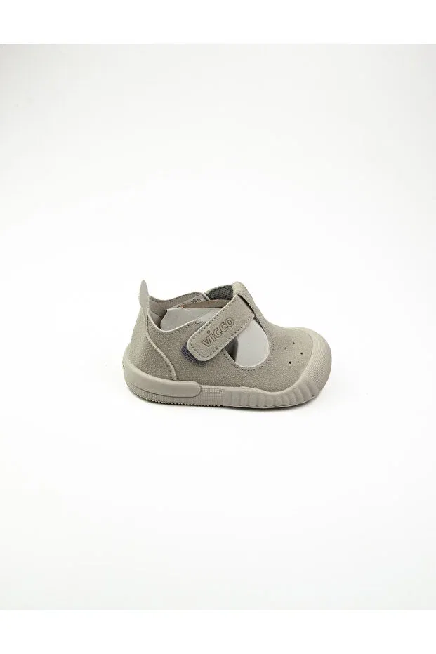 Детская обувь для девочек с принтом First Step Shoes Vicco, Grey — фото 2