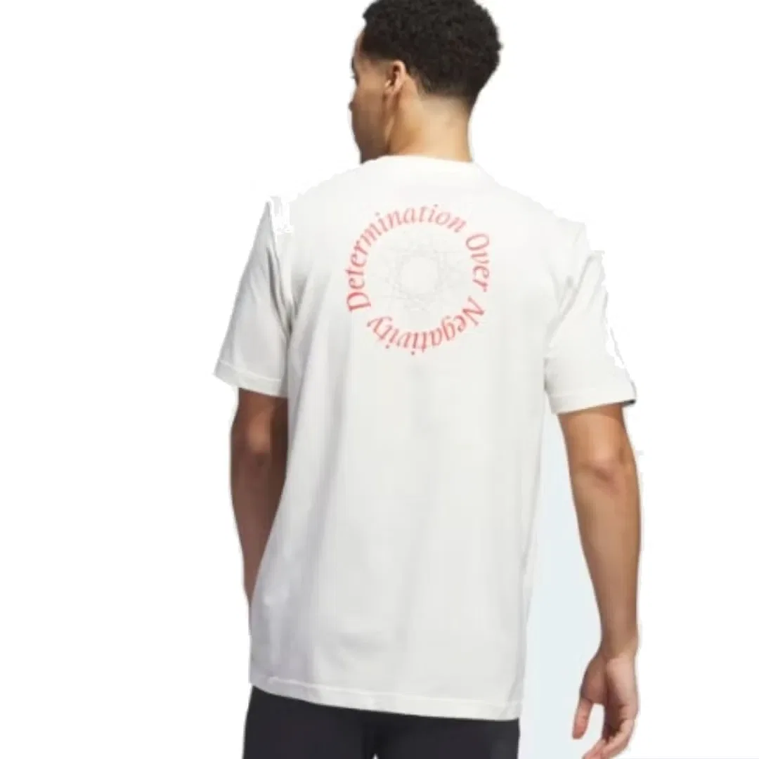 Футболка графическая Donovan Mitchell Adidas, белый — фото 2