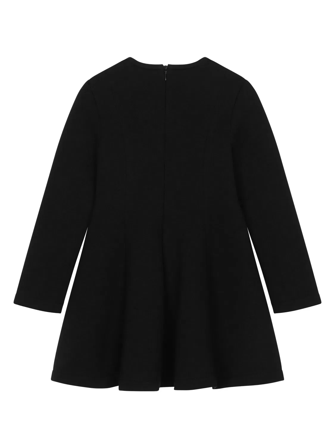 Хлопковое платье с логотипом Dolce & Gabbana, черный — фото 2