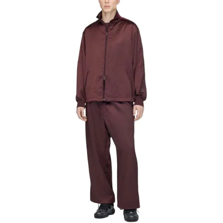 Мужская куртка Y-3 Satin Gradient 3-Stripes Track Top Asia Sizing 'Night Red' adidas, Night Red — фото 4