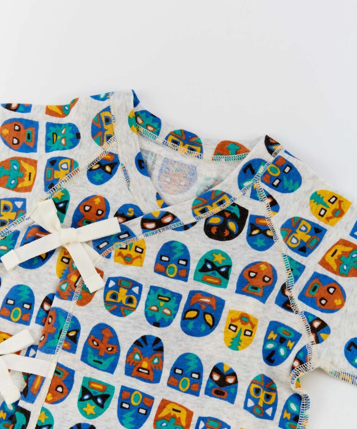 Детский комбинезон-боди с принтом Mask Ocean&Ground, Light Blue — фото 3