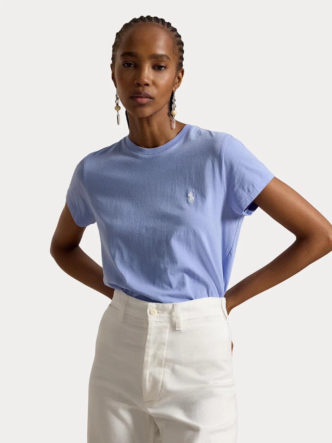 Женская футболка стандартного кроя Polo Ralph Lauren, голубой
