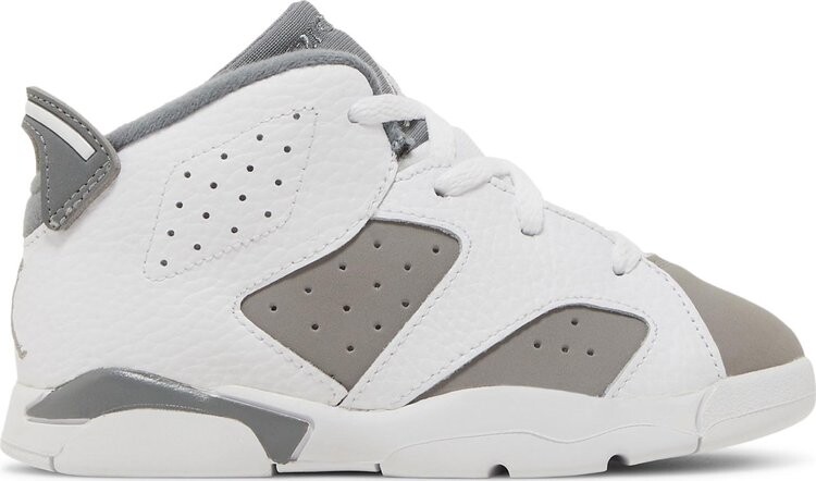 

Кроссовки Air Jordan 6 Retro TD Cool Grey, белый