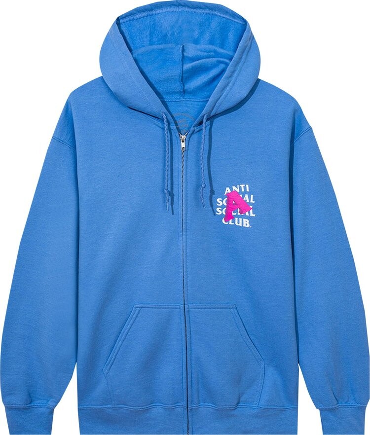 

Худи Anti Social Social Club A Is For Zip Hoodie Blue, синий