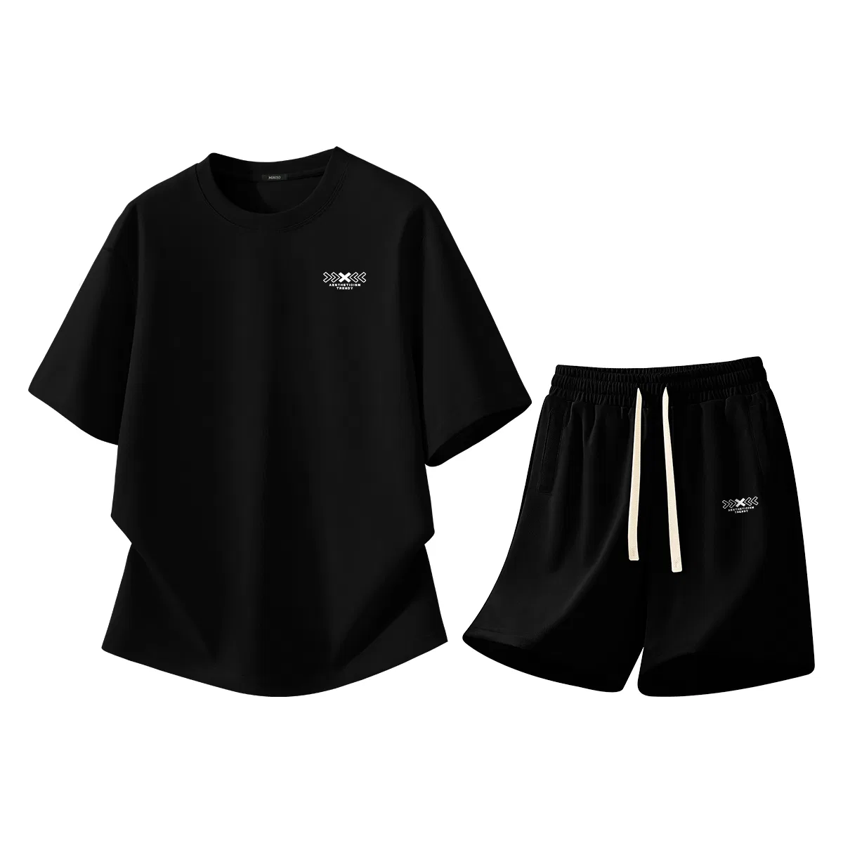 Спортивный комплект для детей с принтом MINISO, Glacier Blue + Black — фото 3