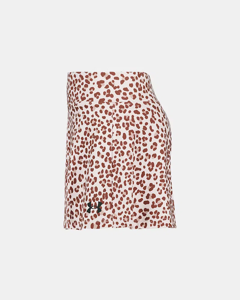 Юбка-шорты детская на скрытых шортах-слипе UA Printed Stretch UnderArmour, Apex Pink/Black — фото 4