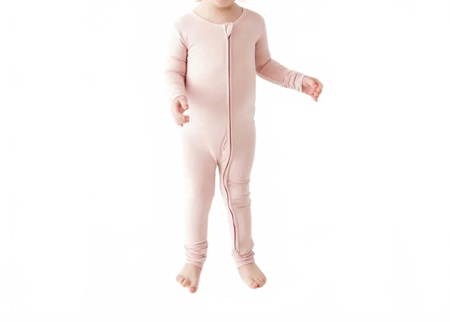 Детский боди-комбинезон с трансформирующимися стопами Dreamiere Bamboo Convertible Footie, Powder Pink