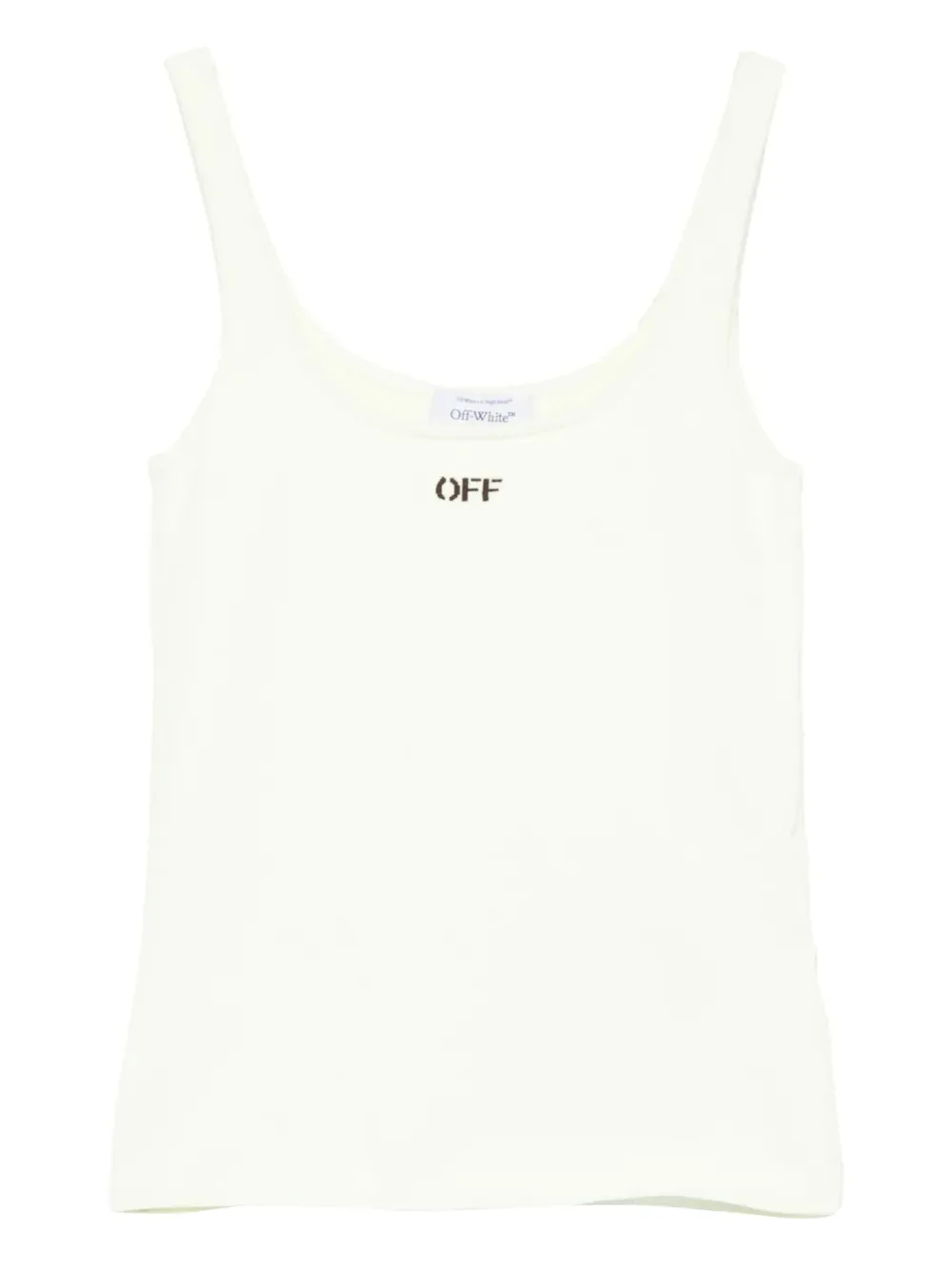 

Топ с логотипом OFF-WHITE, нейтральный